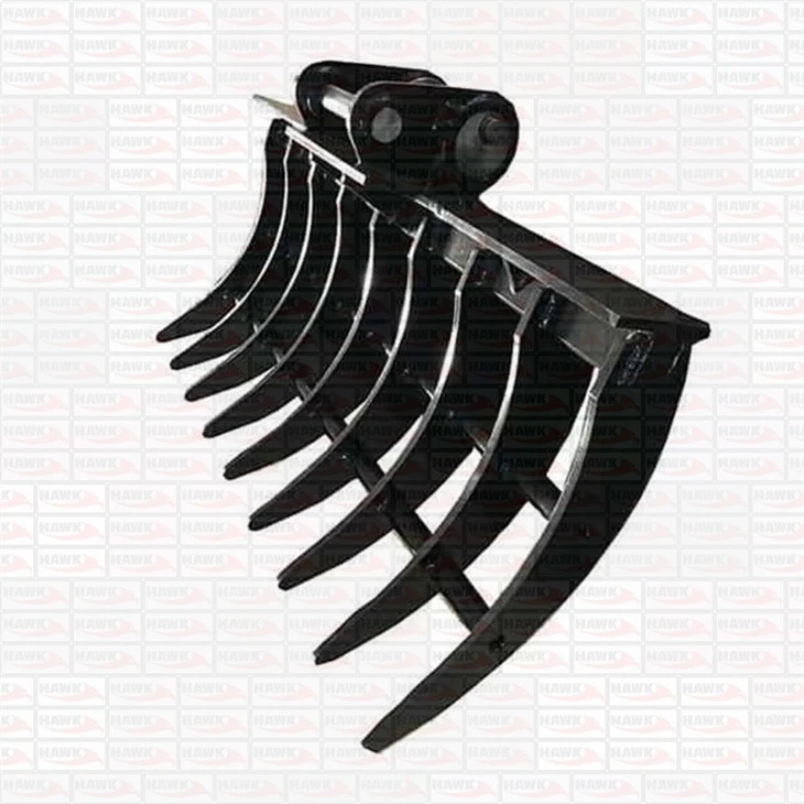 Excavator Lawn Rake