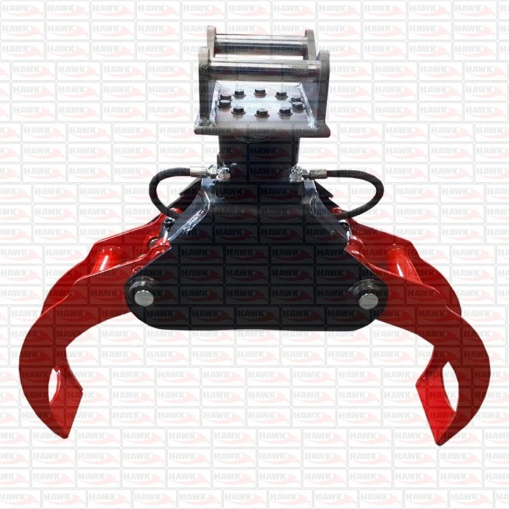 Hydraulic Rotating Wood Grapple For Excavator