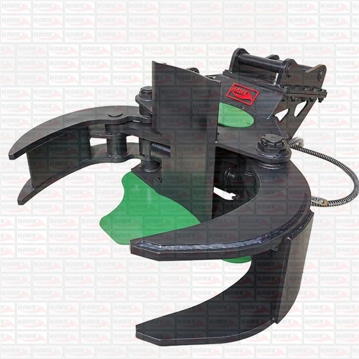Excavator Hydraulic Tree Shear With Fixed Rotator