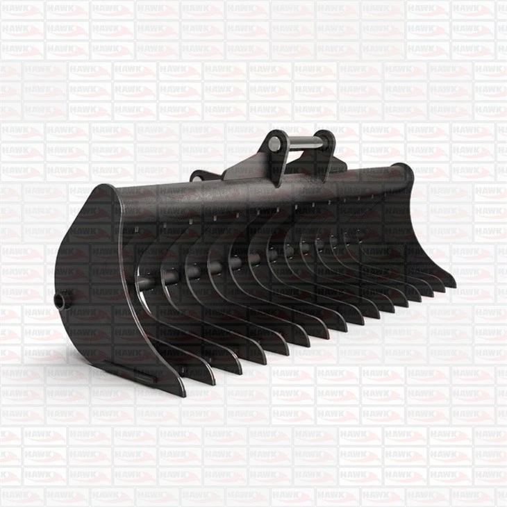 Excavator Land Clearing Rake Bucket