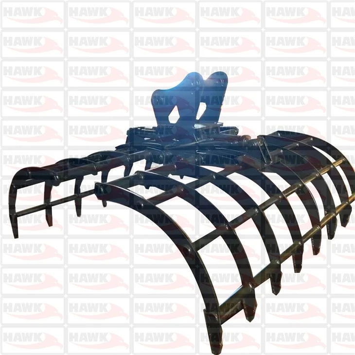 Hawk06 Excavator Grass Grapple